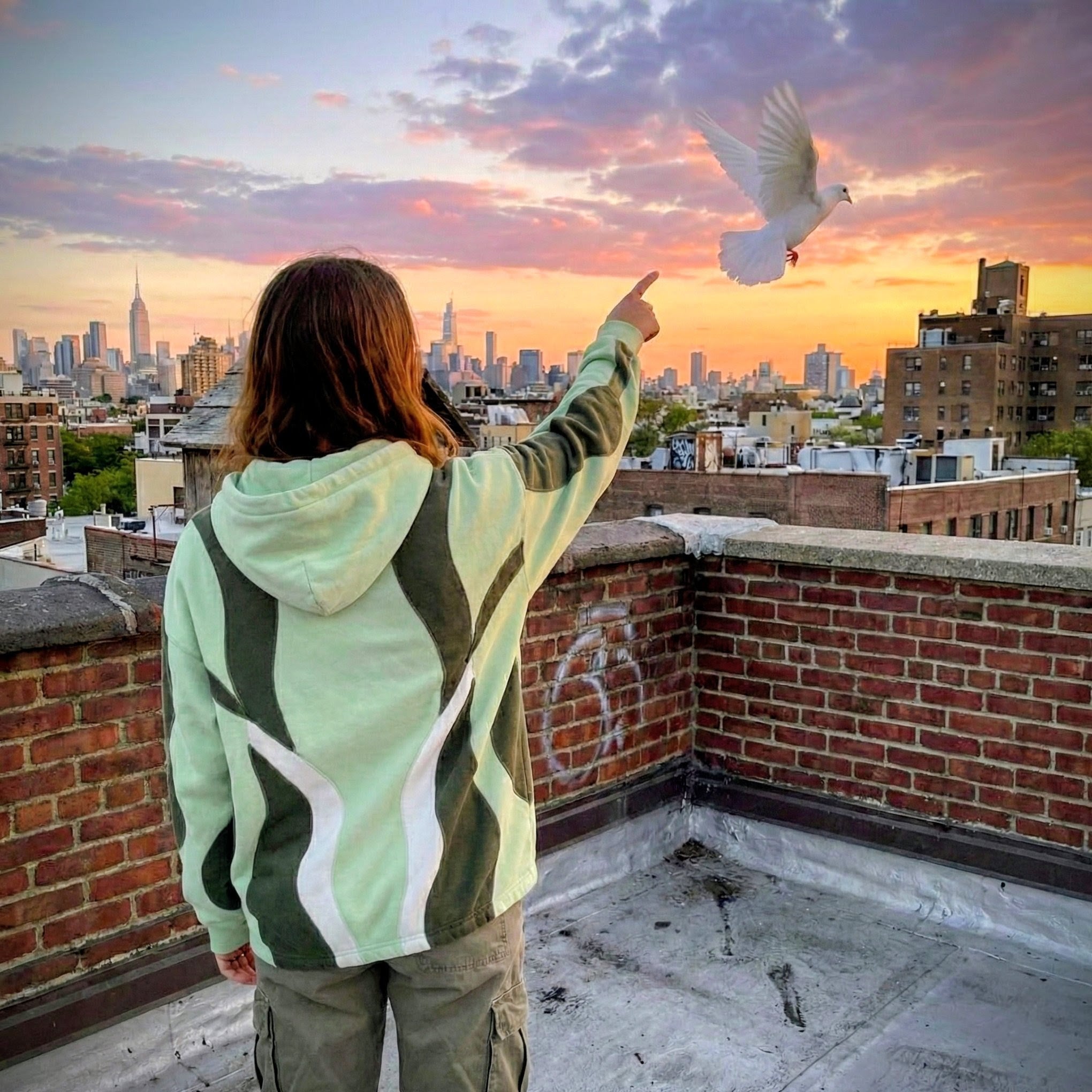 Natural hoodie 💚🤍