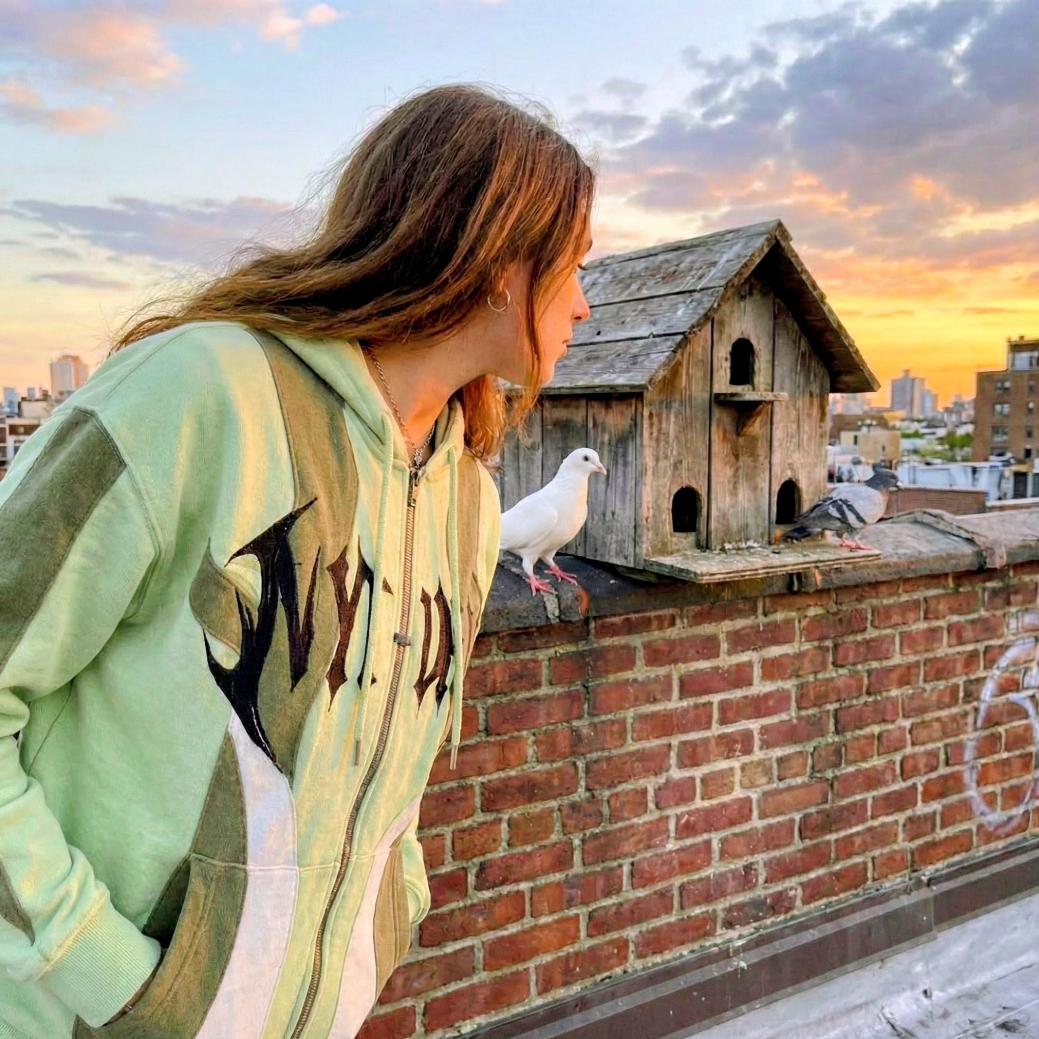 Natural hoodie 💚🤍