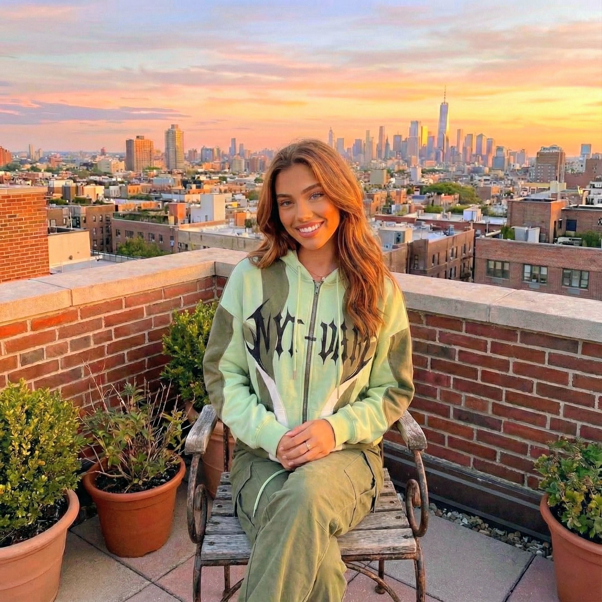 Natural hoodie 💚🤍